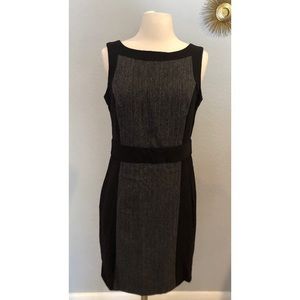 BCX Grey & Black Color Block Dress